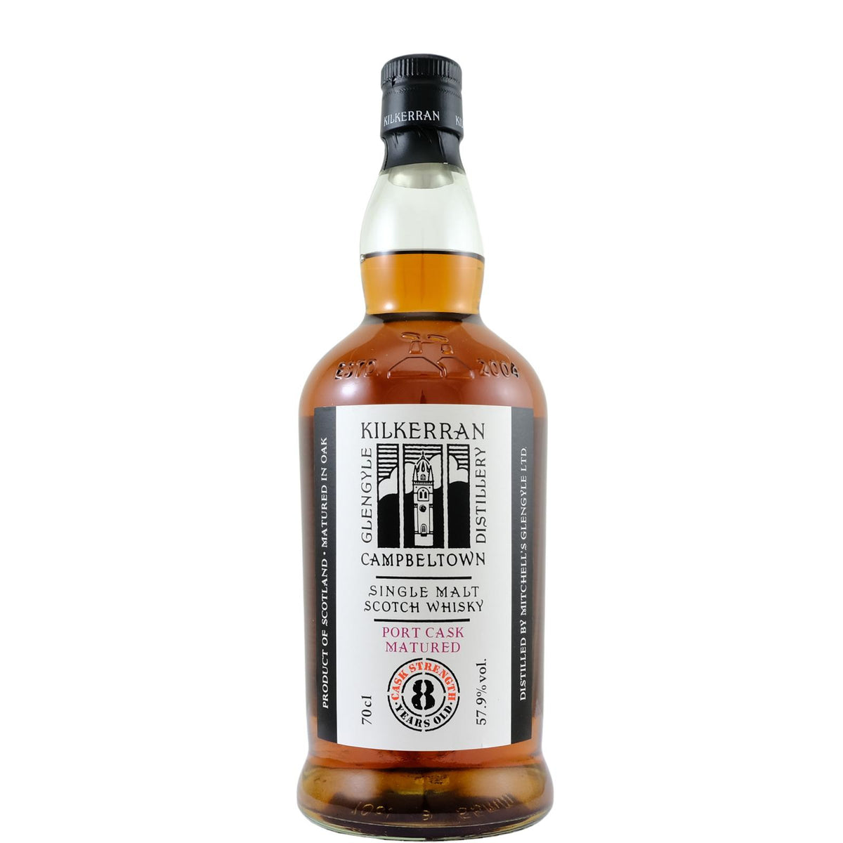 Glengyle Distillery Kilkerran 8 Year Old Port Cask Matured (2022) Cask Strength Whisky 700ml