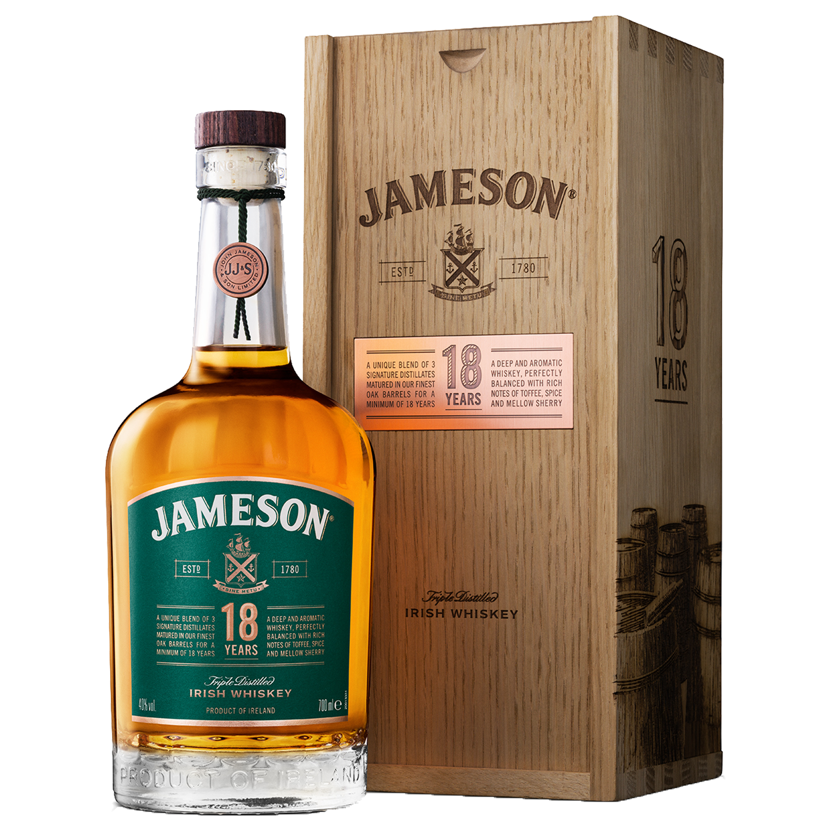 Jameson 18 Year Old Irish Whiskey 700ml