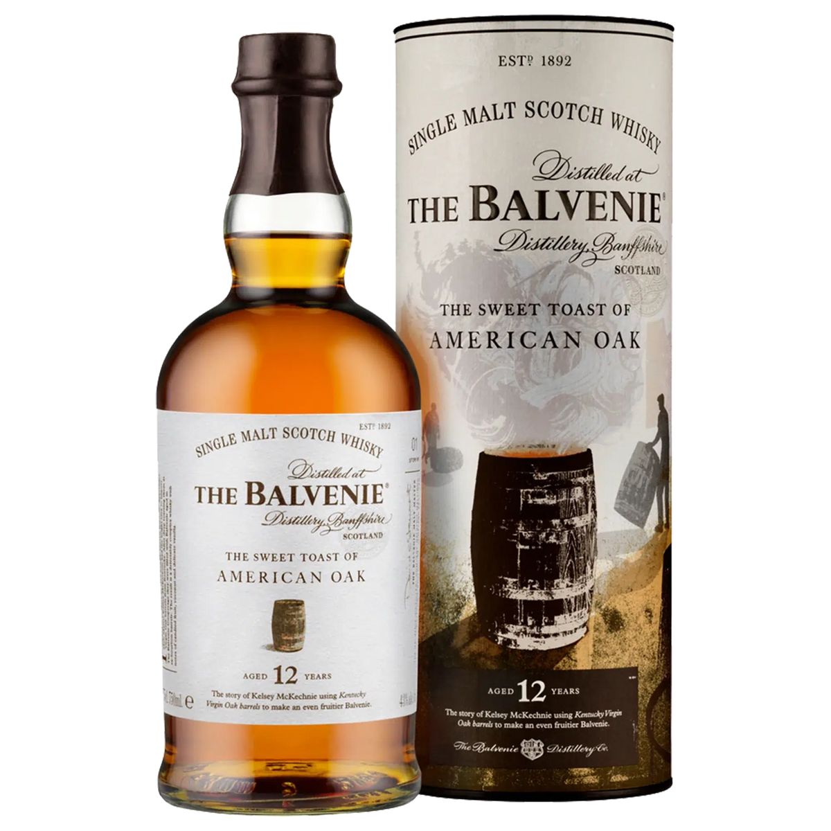 The Balvenie 12 Year Old American Oak Single Malt Scotch Whisky 700ml