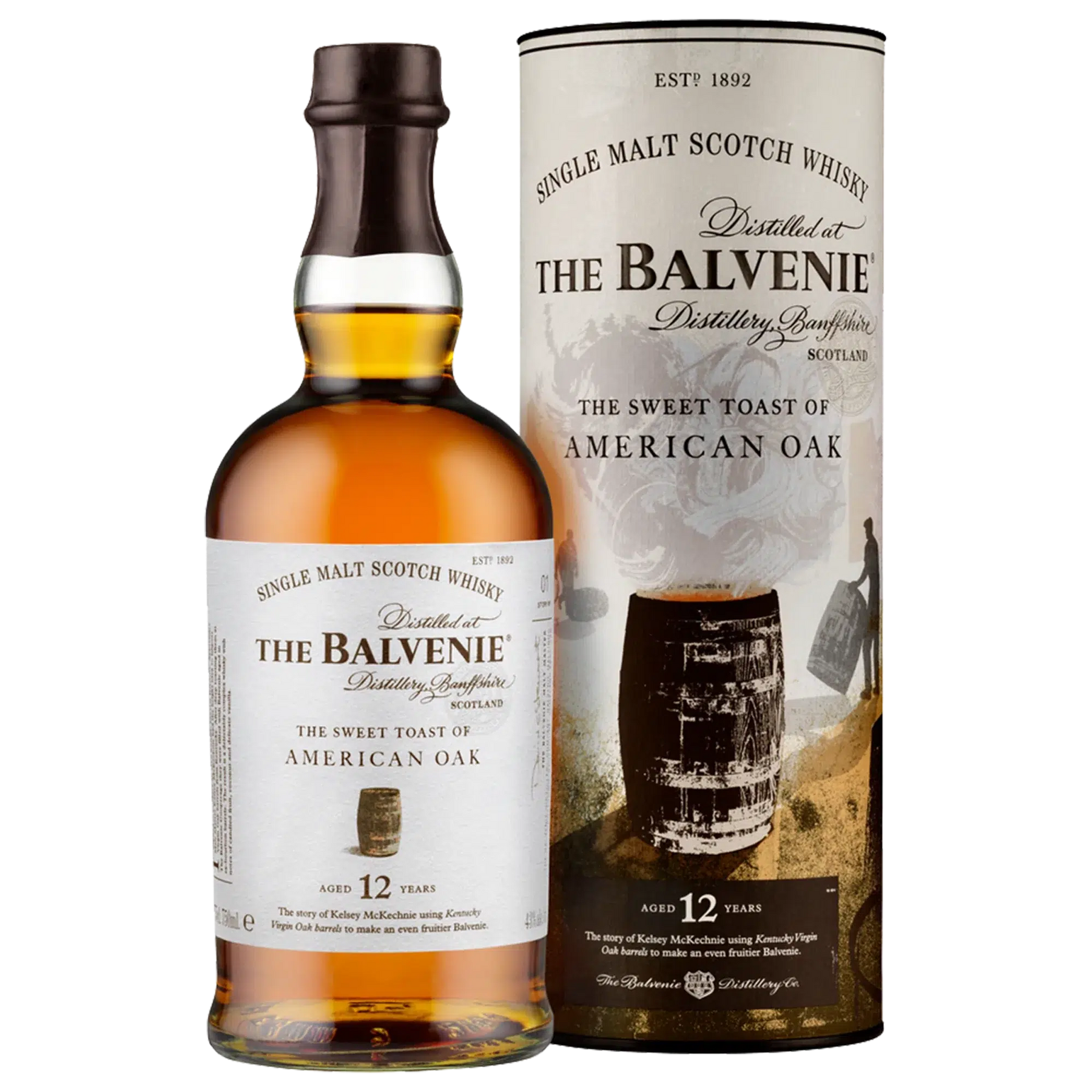 The Balvenie 12 Year Old American Oak Single Malt Scotch Whisky 700ml