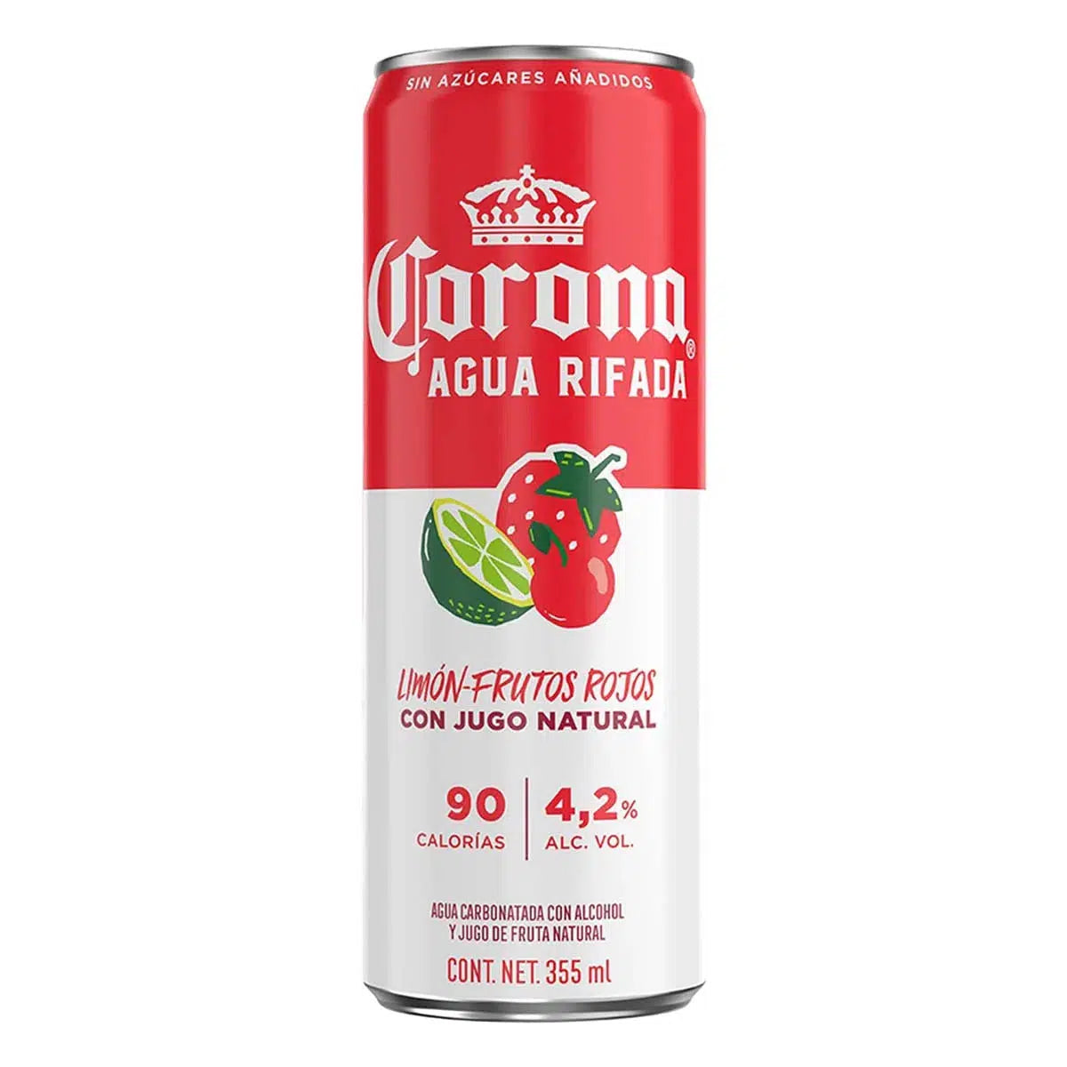 Corona Agua Rifada Limon-Frutos Rojos Seltzer 355mlx24