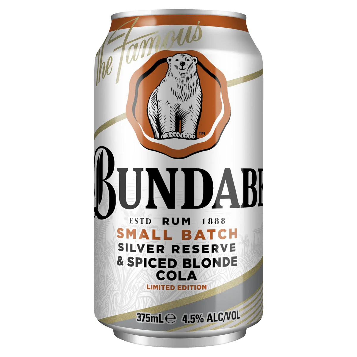 Bundaberg Small Batch Silver Reserve & Spiced Blonde Cola 375ml