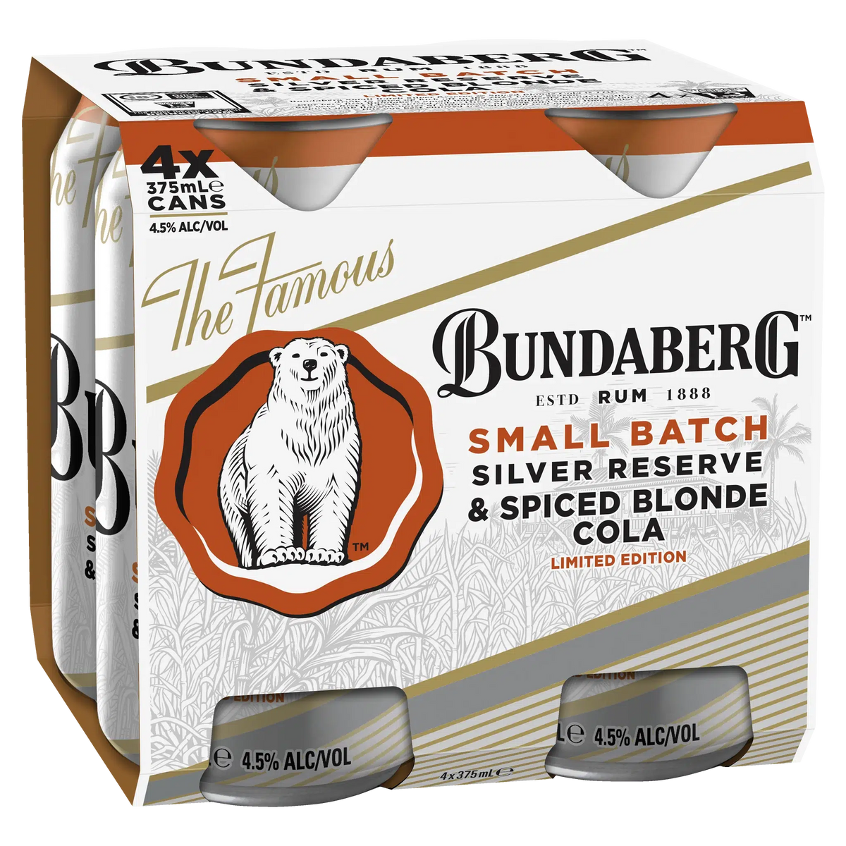 Bundaberg Small Batch Silver Reserve & Spiced Blonde Cola 375ml