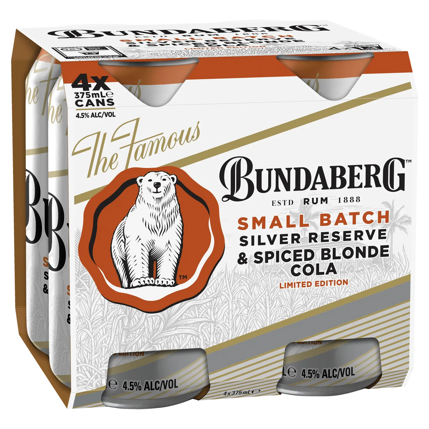 Bundaberg Small Batch Silver Reserve & Spiced Blonde Cola 375ml