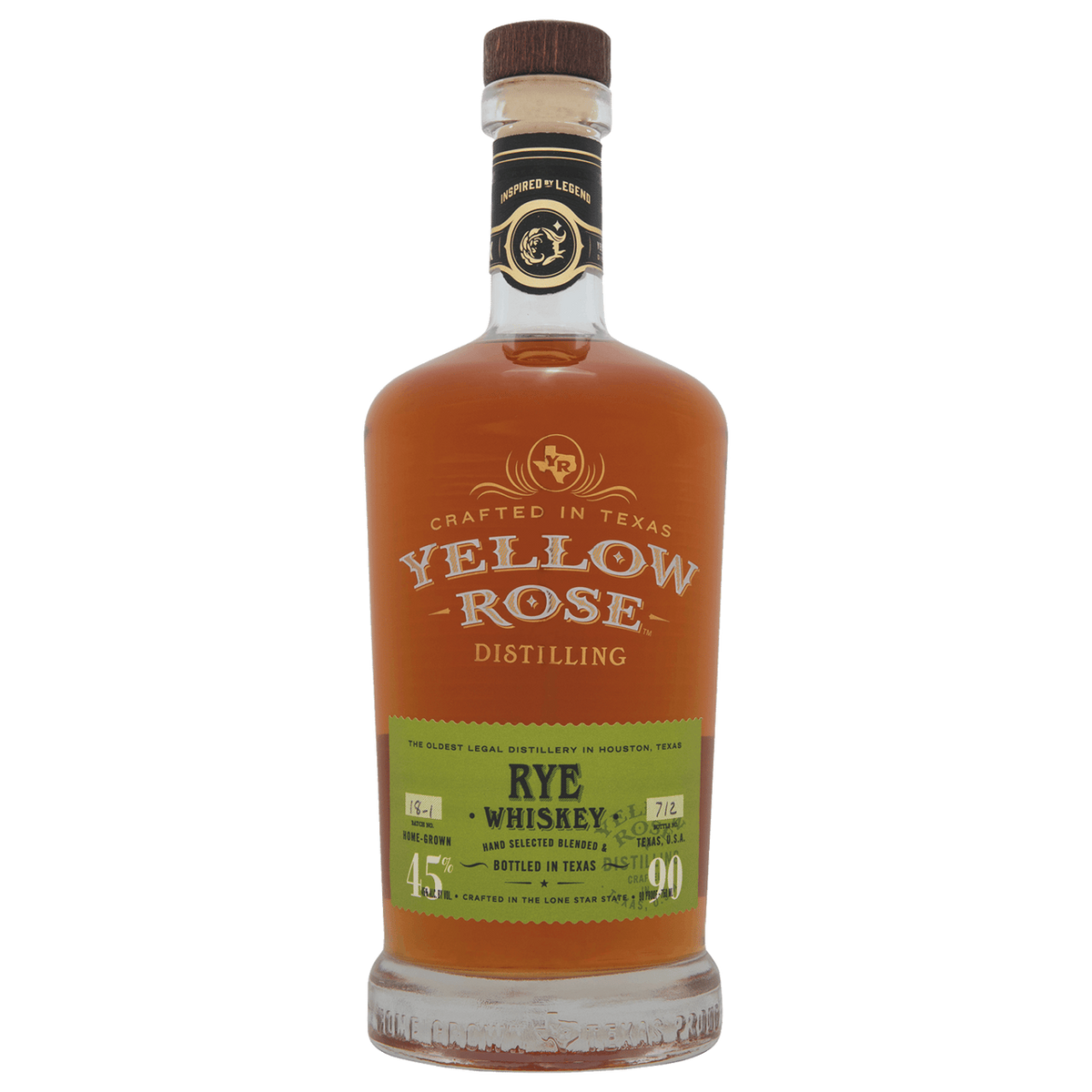 Yellow Rose Rye Whiskey 700ml