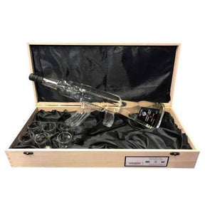 Russian AK47 Vodka Gun - Wooden Gift Set 700ml