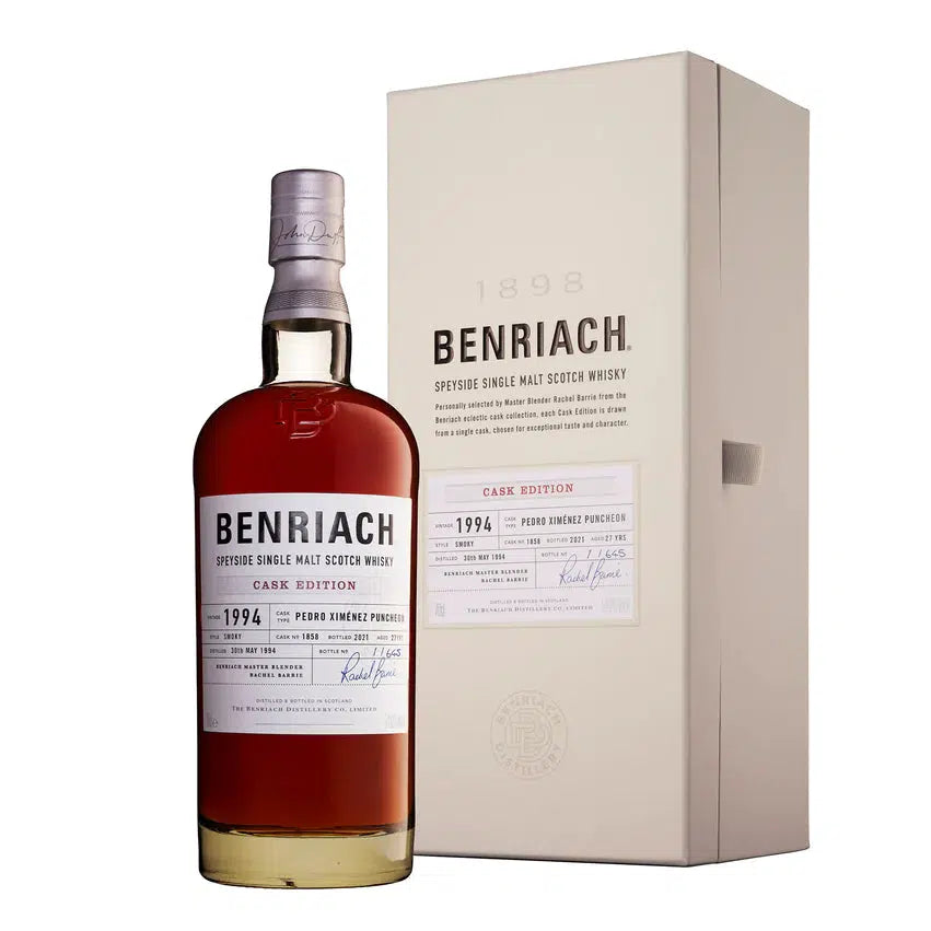Benriach 1994 Single Cask Cask #1858 Pedro Ximenez Puncheon Single Malt Scotch Whisky 700ml