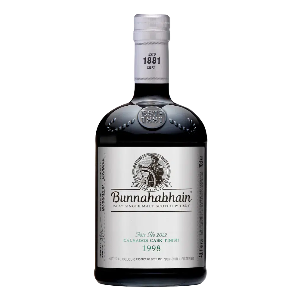 Bunnahabhain Fèis Ìle 2022: 1998 Calvados Cask Finish Single Malt Scotch Whisky 700ml