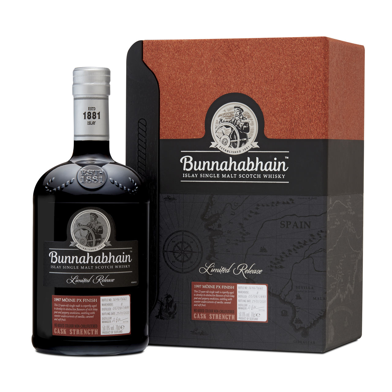 Bunnahabhain 1997 Moine PX Finish 22 Year Old Single Malt Scotch Whisky 700ml