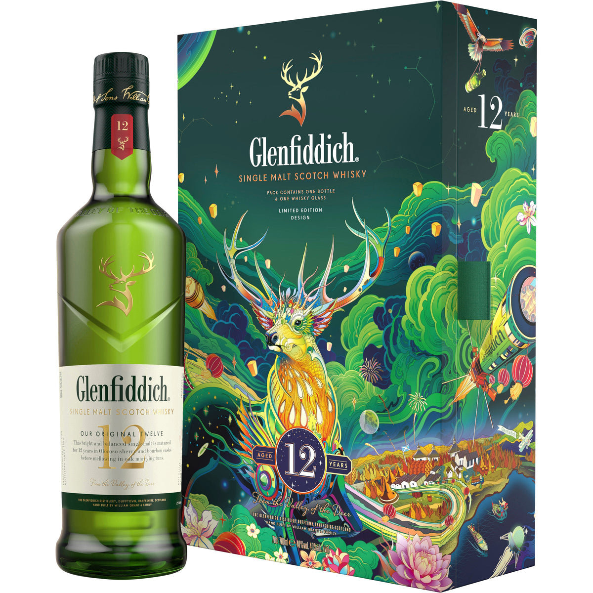 Glenfiddich 12 Years Old Scotch Whisky Lunar New Year Limited Edition 700ml