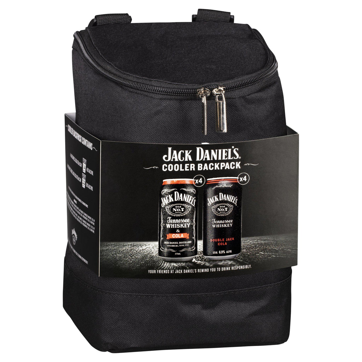Jack Daniel's Limited Edition Cooler Backpack 8 Cans 375mL