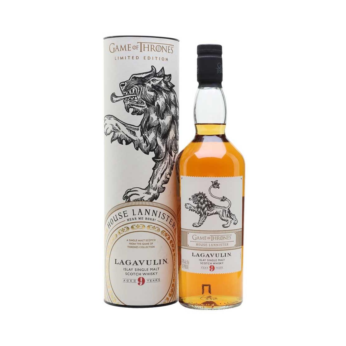 Lagavulin 9 Year Old Game of Thrones House Lannister Limited Edition Single Malt Scotch Whisky 700ml