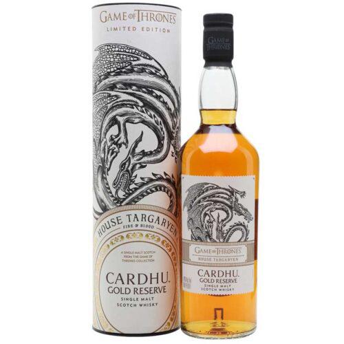 Cardhu Gold Reserve Game of Thrones House Targaryen Limited Edition Single Malt Scotch Whisky 700ml
