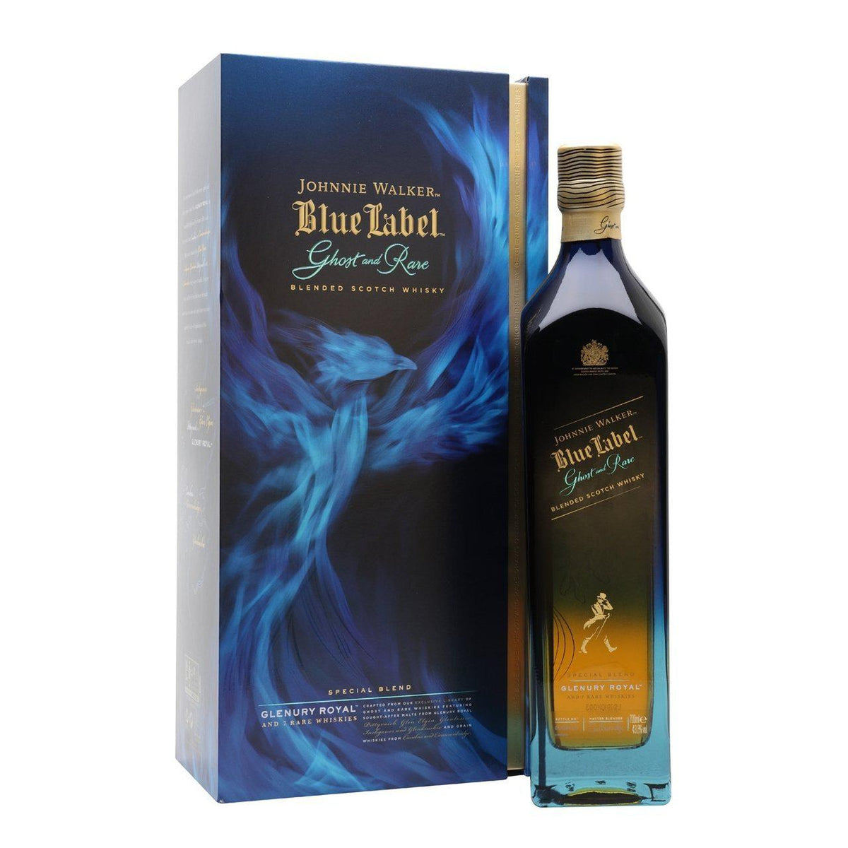 Johnnie Walker Blue Label Ghost and Rare Glenury Royal Blended Scotch Whisky 700ml