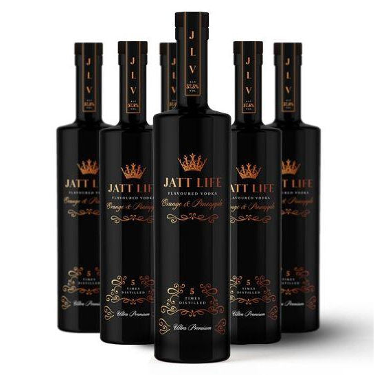 Jatt Life Premium Vodka Orange & Pineapple 700ml