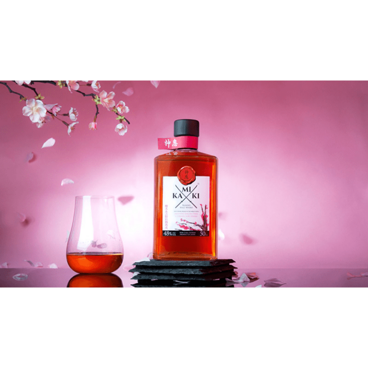 Kamiki Sakura Wood Japanese Blended Malt Whisky 500ml