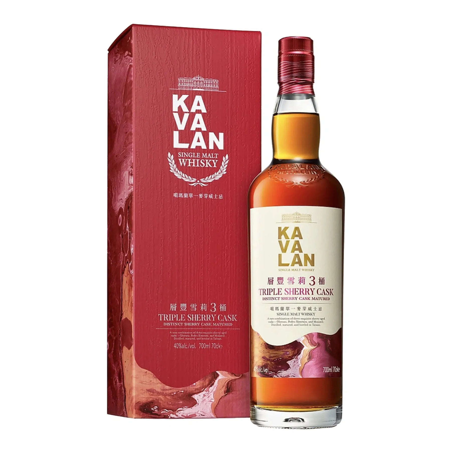 Kavalan Triple Sherry Cask Matured Single Malt Taiwanese Whisky 700ml
