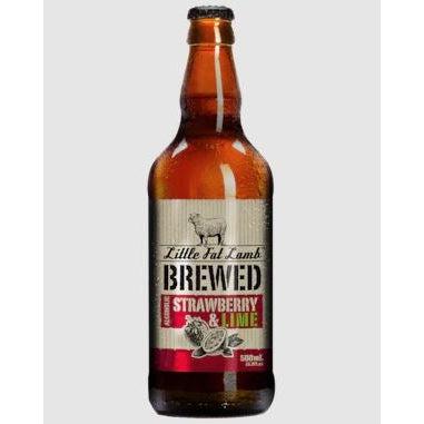 Little Fat Lamb Brewed Strawberry And Lime 500ml
