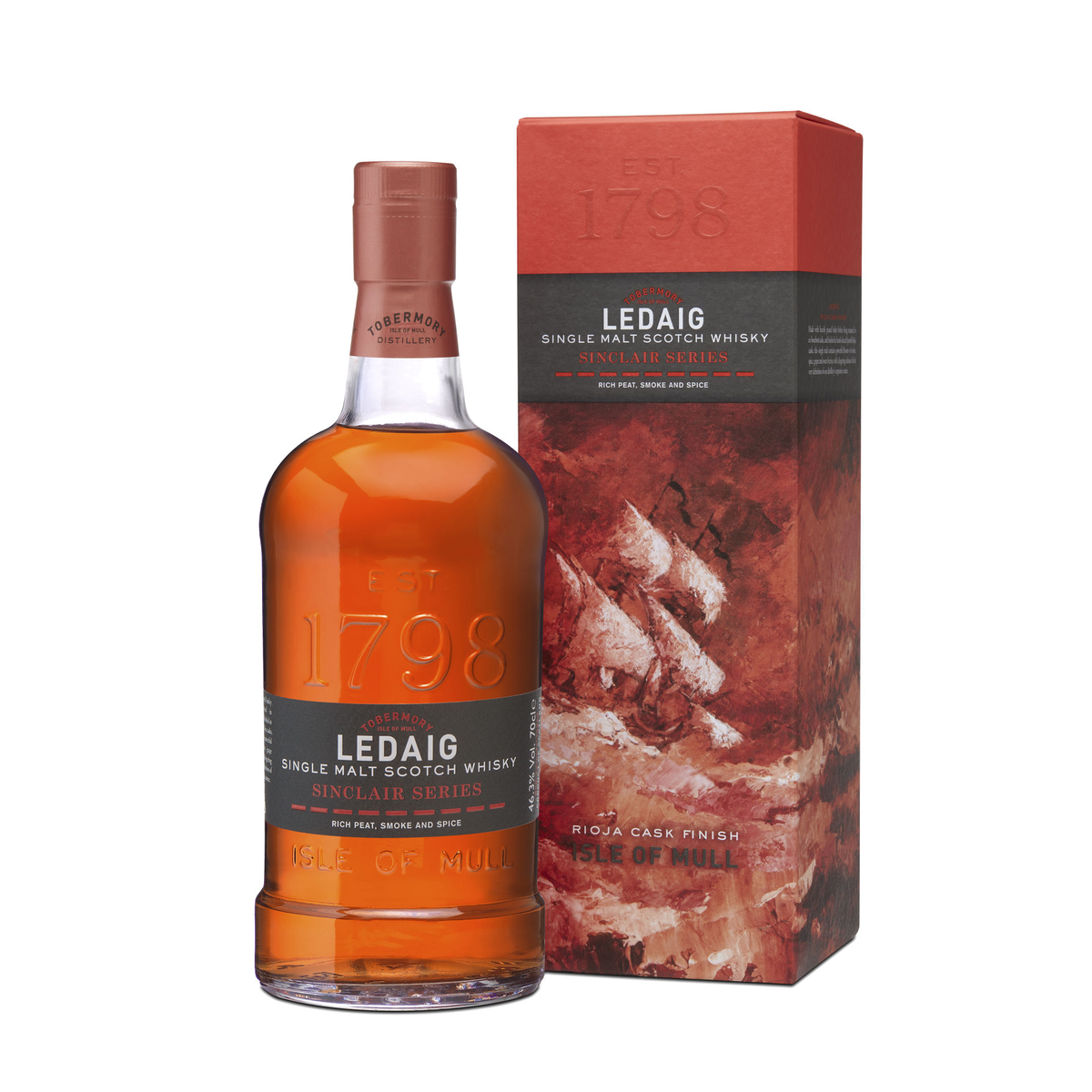 Ledaig Sinclair Series Riojo Finish Single Malt Scotch Whisky 700ml