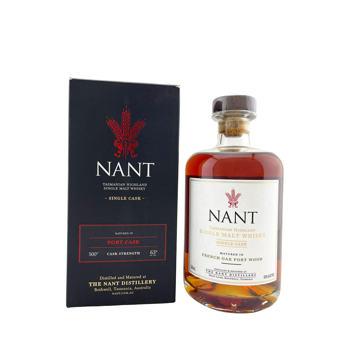Nant Port Cask Strength (2018) Tasmanian Highland Single Malt Whisky 500ml