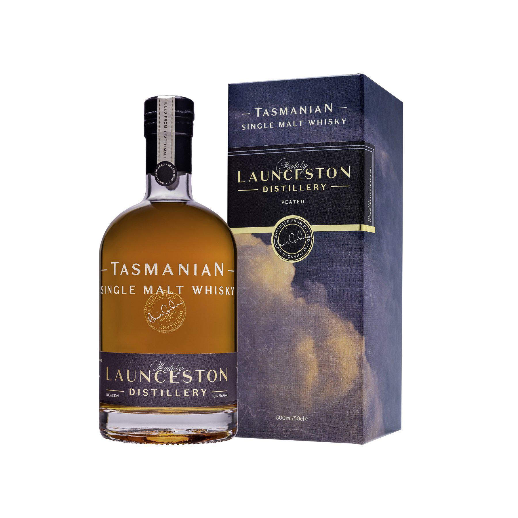 Launceston Distillery Peated Single Malt Whisky 500ml