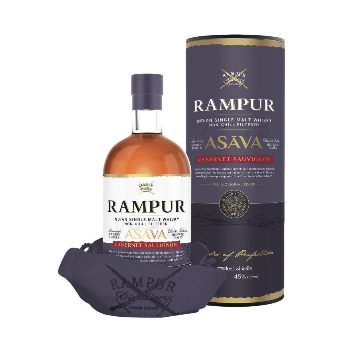 Rampur Asava Cabernet Sauvignon Cask Single Malt Whisky 700ml