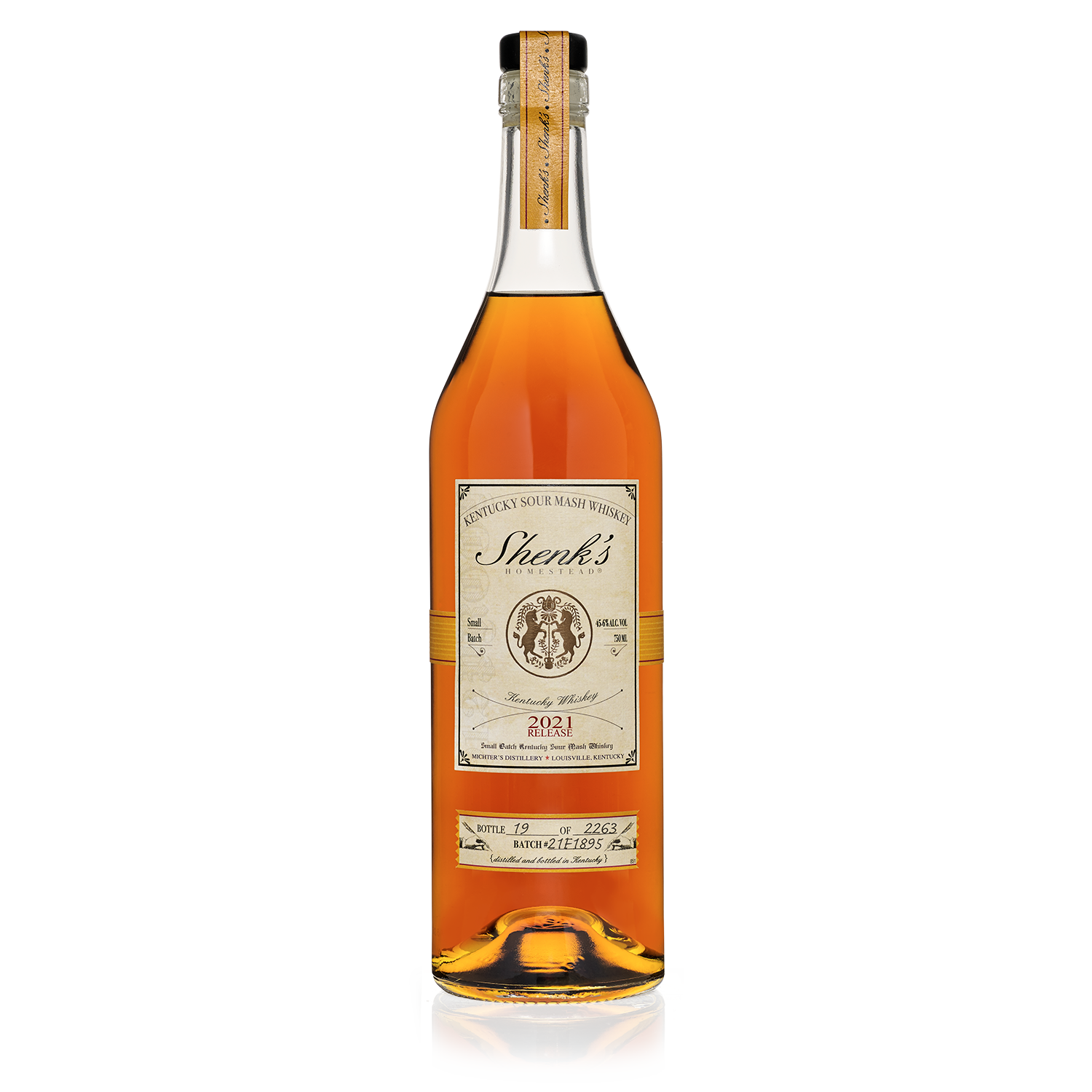 Shenk’s Homestead 2021 Release Kentucky Sour Mash (Limited Edition) Whiskey