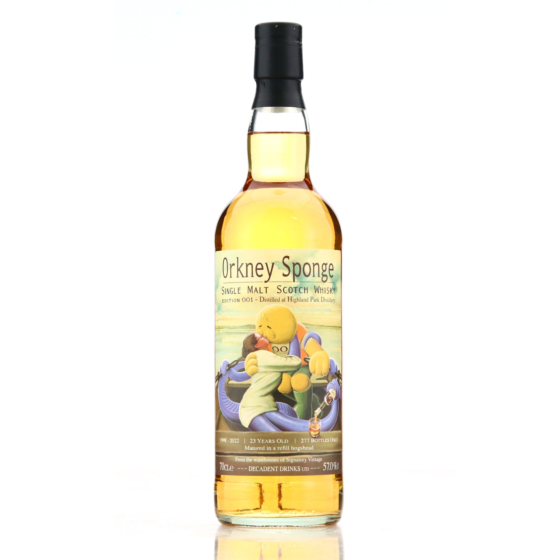 OrkneySponge Edition No. 1 1998 Highland Park 23 Year Old Single Cask Single Malt Scotch Whisky 700ml