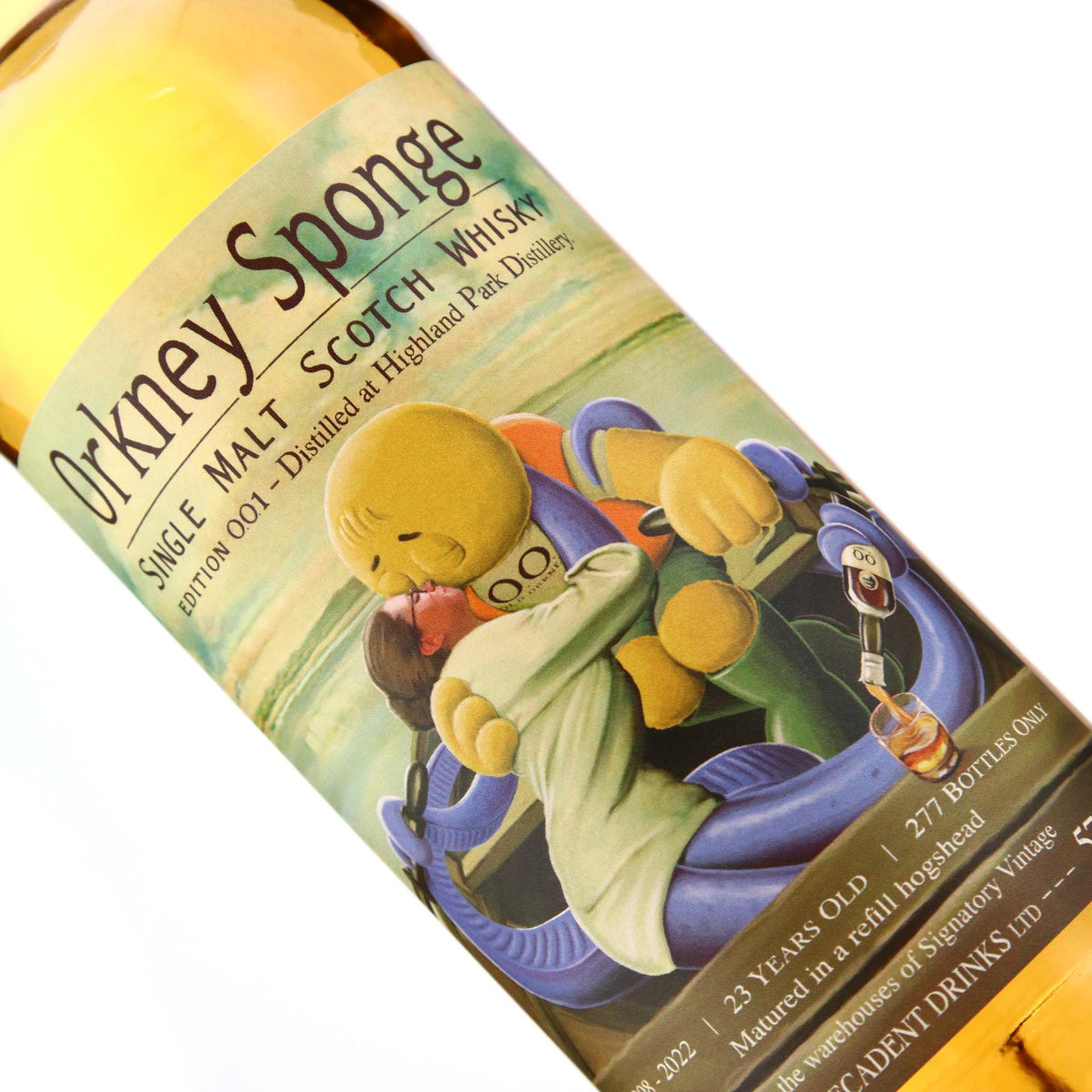 OrkneySponge Edition No. 1 1998 Highland Park 23 Year Old Single Cask Single Malt Scotch Whisky 700ml