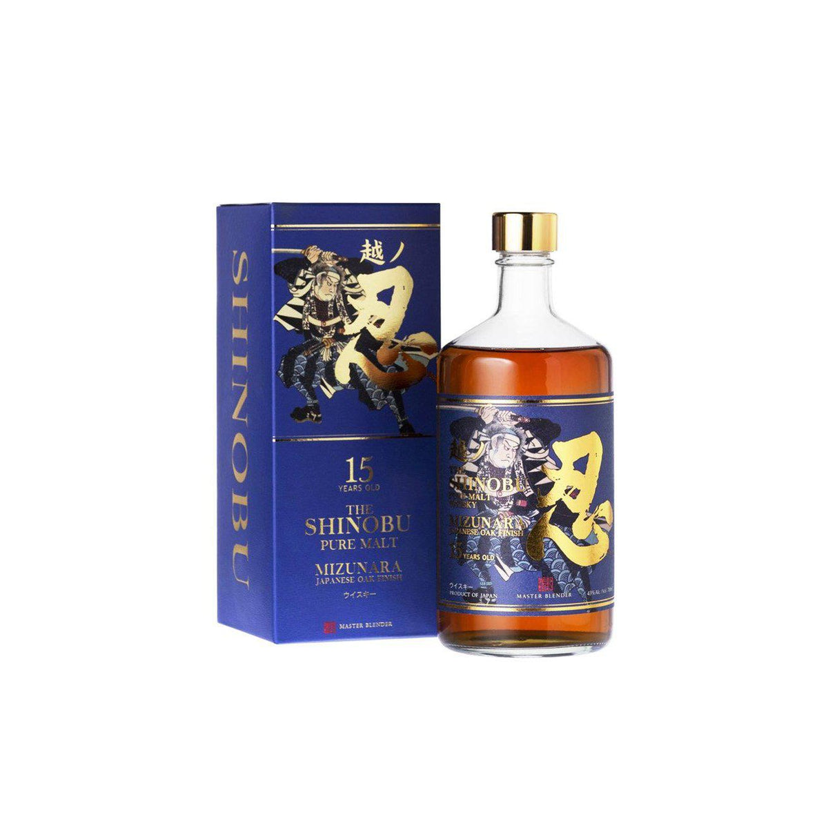 The Shinobu 15 Years Mizunara Oak Finish Japanese Whisky 700ml