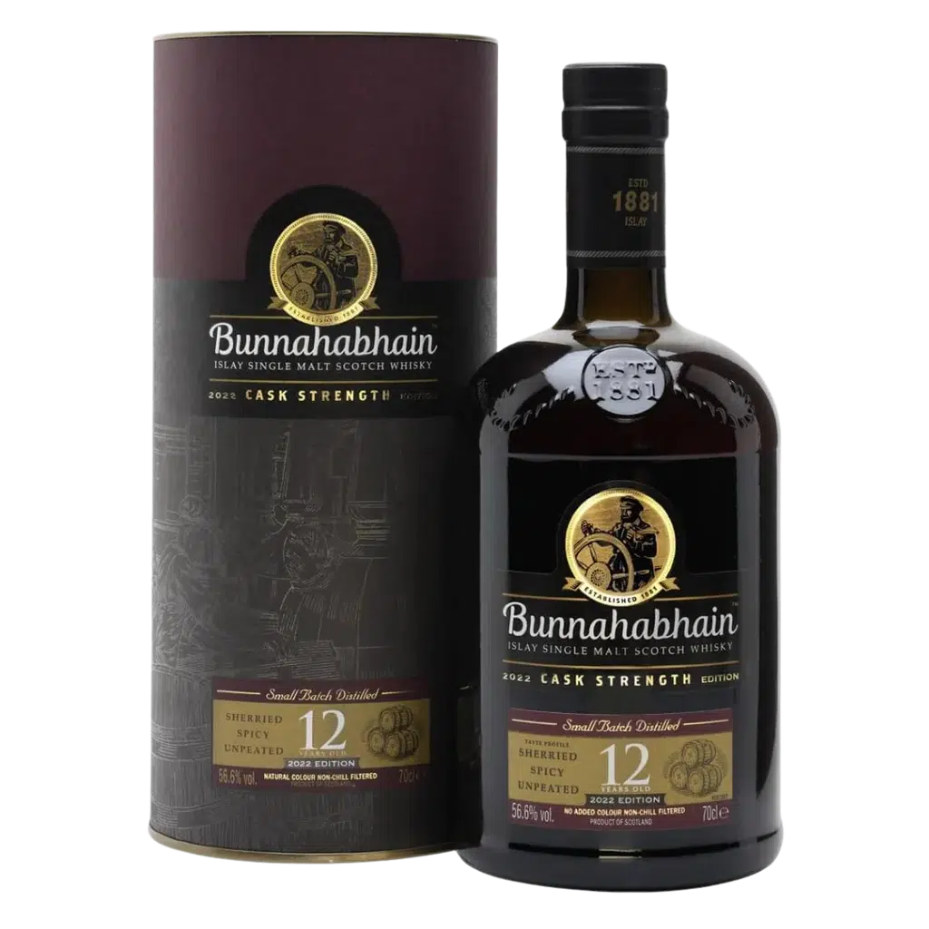 Bunnahabhain 12 Year Old Cask Strength 2022 Edition Single Malt Scotch Whisky 700ml