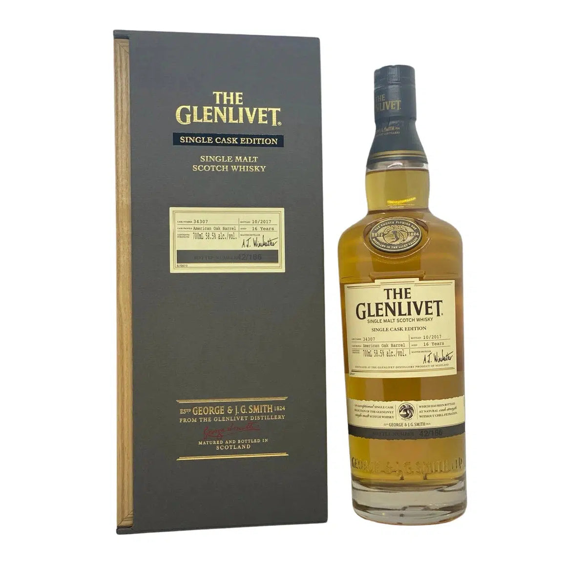 The Glenlivet 16 Years American Oak Single Cask Scotch Whisky 700ml