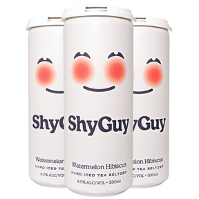 Shy Guy Hard Iced Tea Seltzer Watermelon Hibiscus 330ml