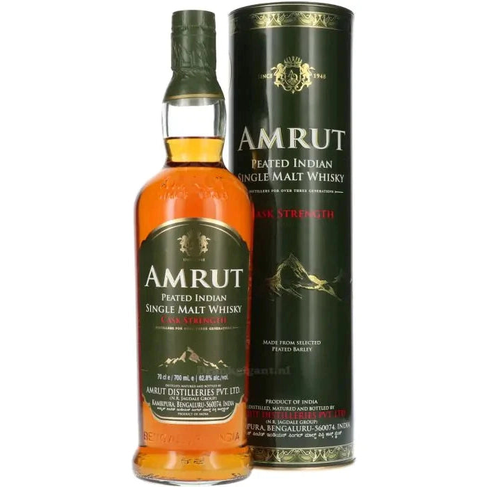 Amrut Peated Cask Strength Indian Whisky 700ml