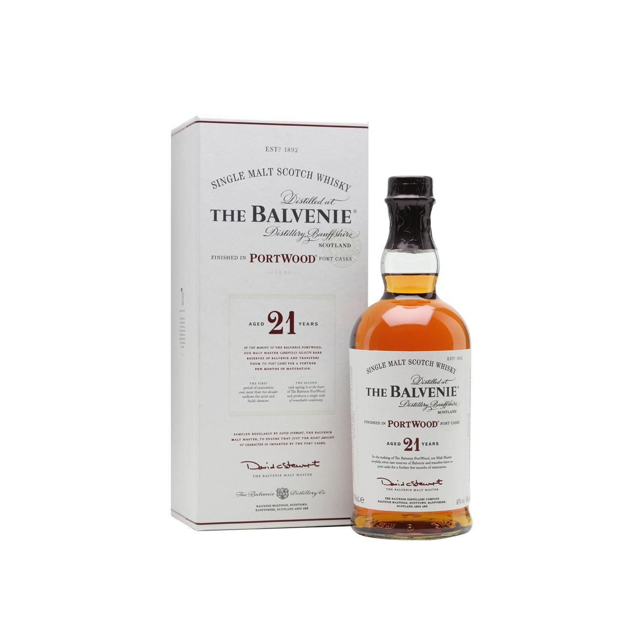Balvenie 21 Year Old Portwood Finish Single Malt Scotch Whisky 700ml