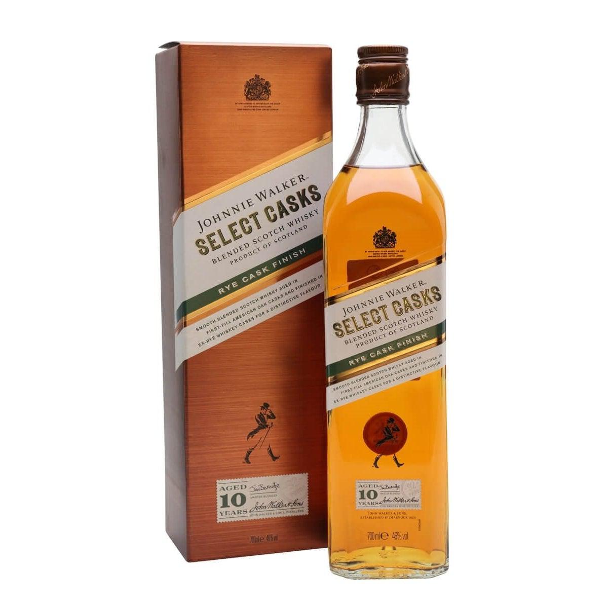 Johnnie Walker Select Casks Rye Cask Finish 10 Year Old Blended Scotch Whisky 700ml