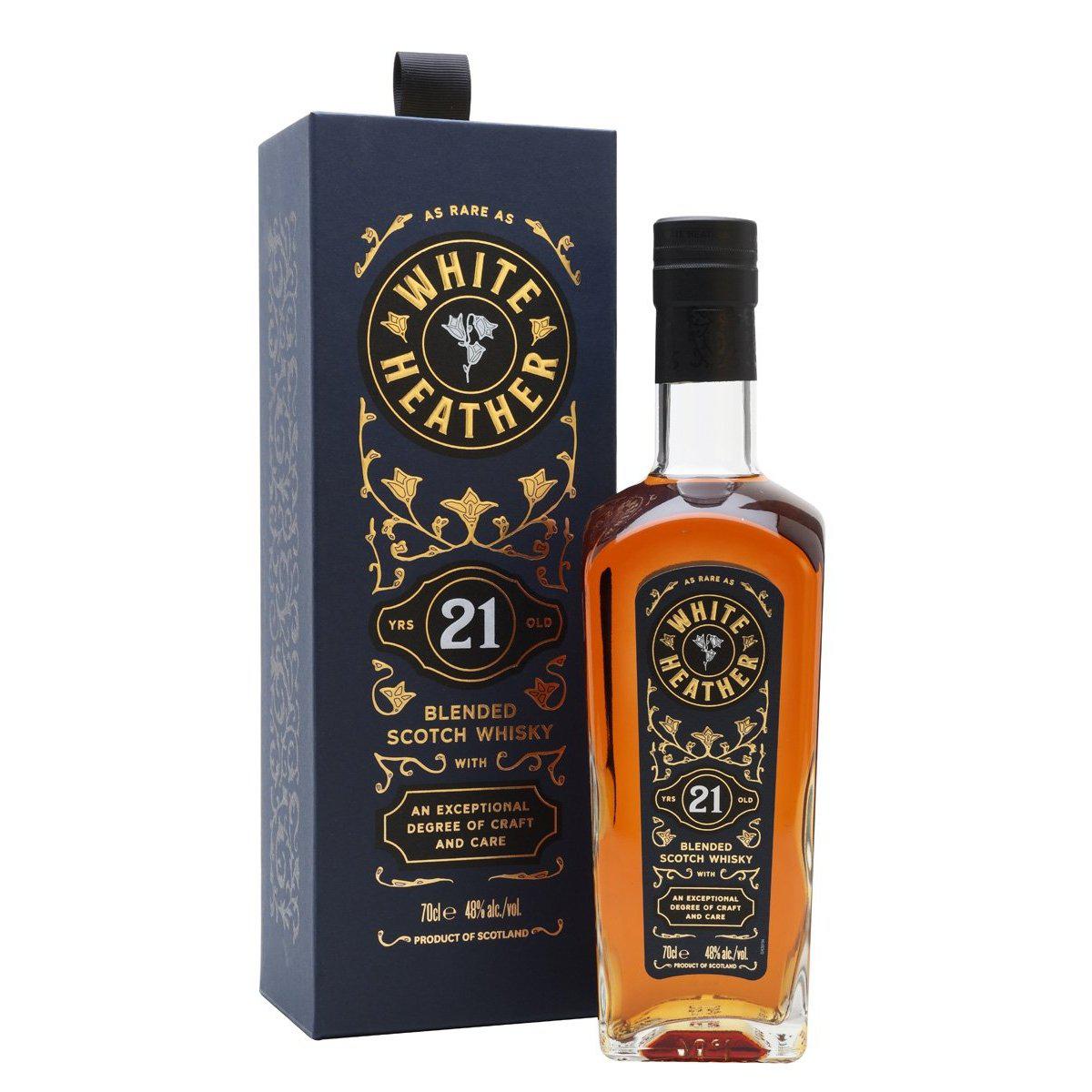 White Heather 21 Year Old Blended Scotch Whisky 700ml