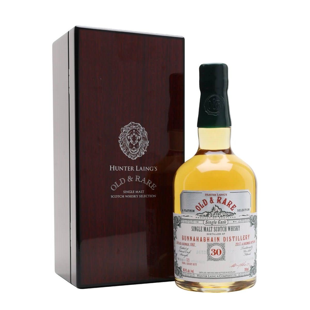 1987 Hunter Laing's Old & Rare Bunnahabhain 1987 30 Year Old Year Old Cask Single Malt Scotch Whisky 700ml
