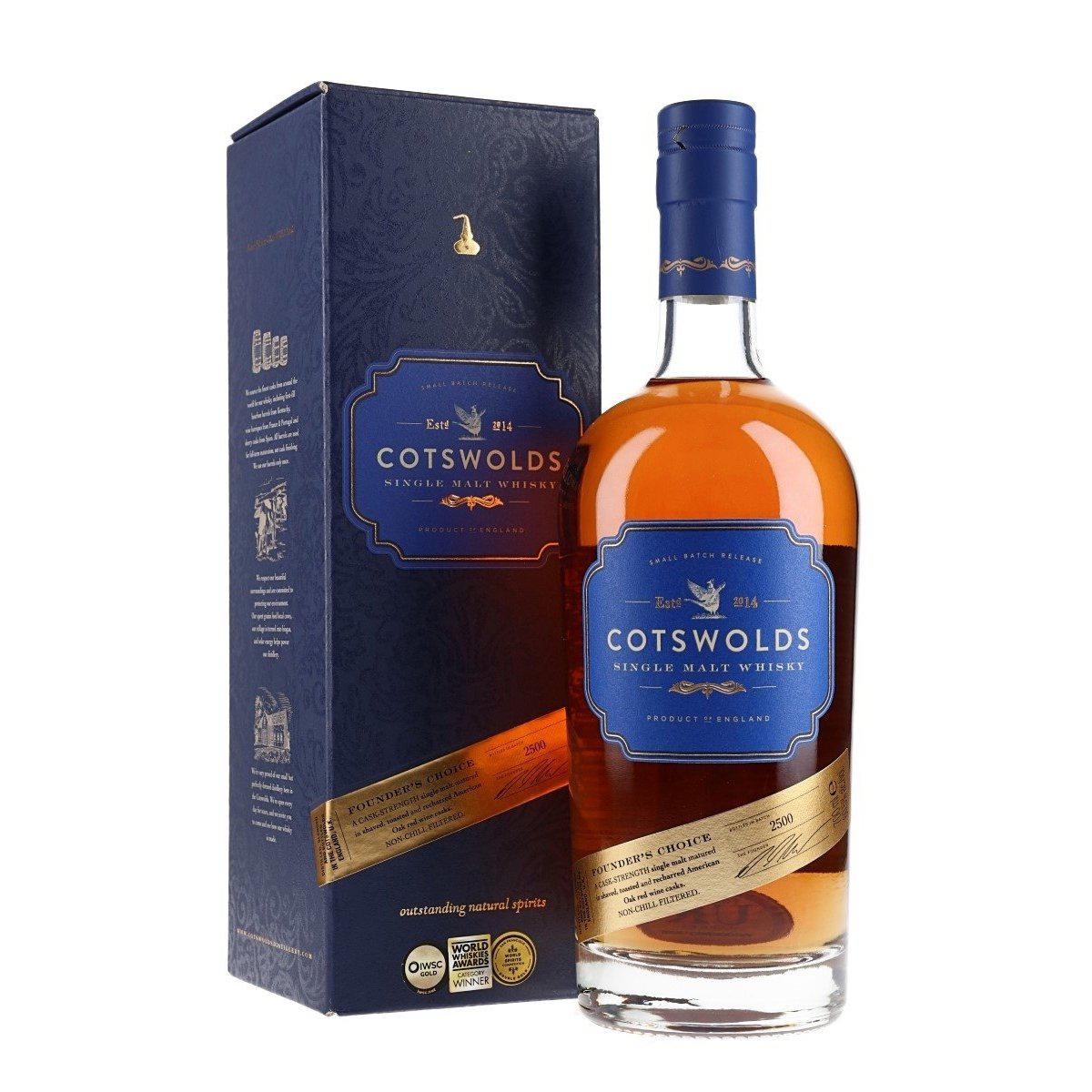 Cotswolds Founder's Choice Cask Strength English Single Malt Whisky 700ml