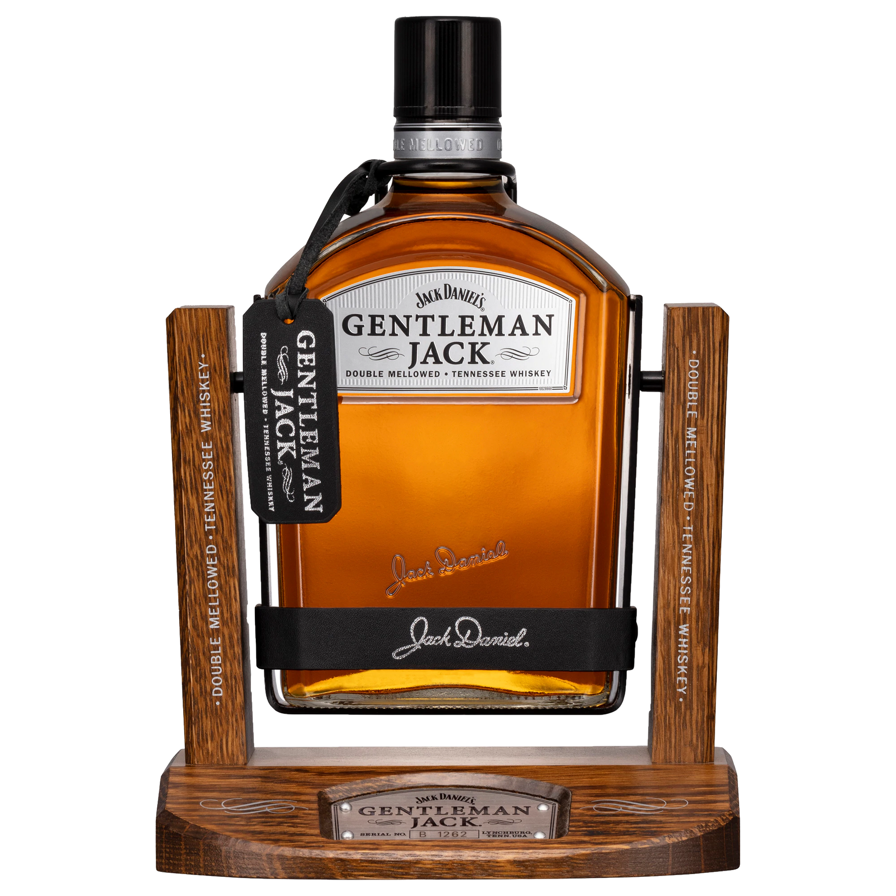 Jack Daniels Gentleman Jack on a Wooden Cradle 'B' Limited Edition 1L
