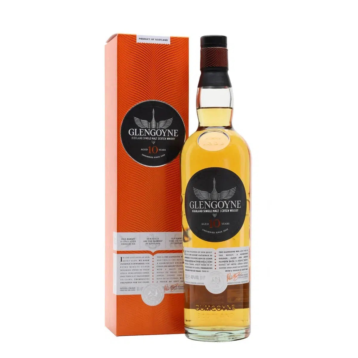 Glengoyne 10 Year Old Highland Single Malt Scotch Whisky 700ml