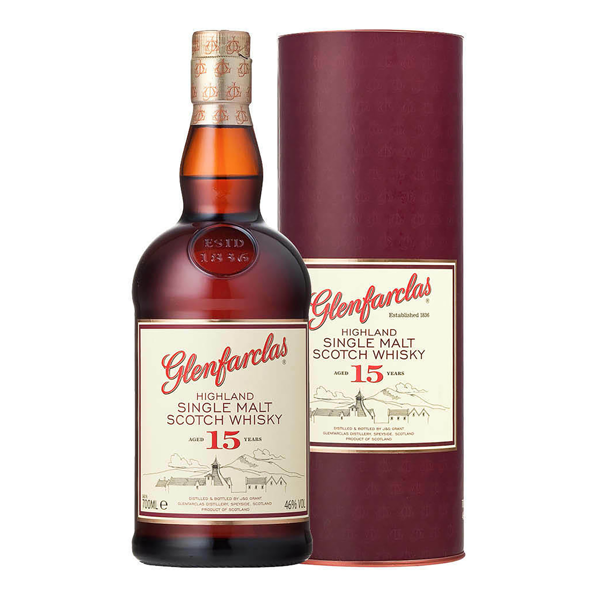 Glenfarclas 15 Year Old Single Malt Scotch Whisky 700ml