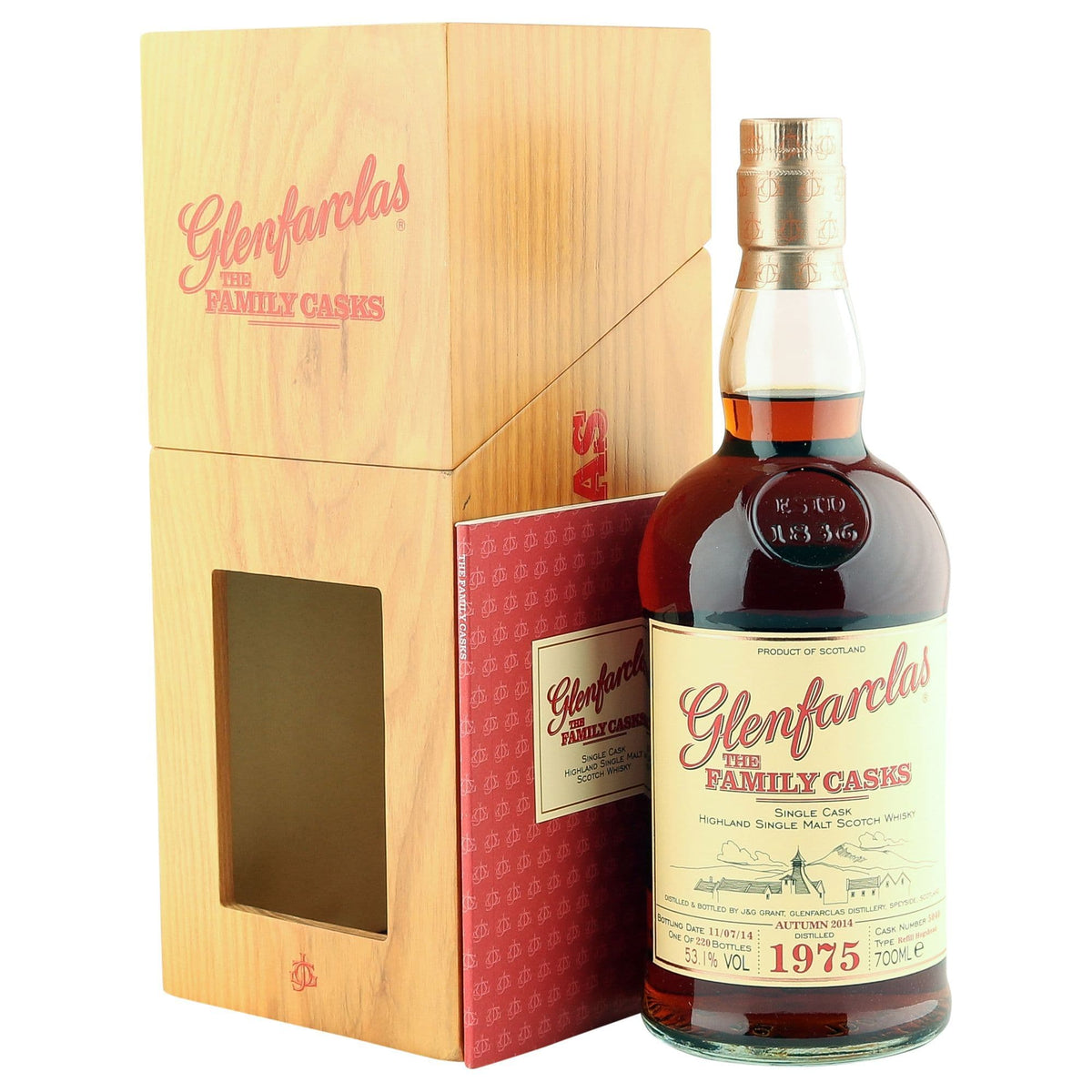 Glenfarclas 1975 Family Casks 39 Years Old Refill Hogshead 700ml