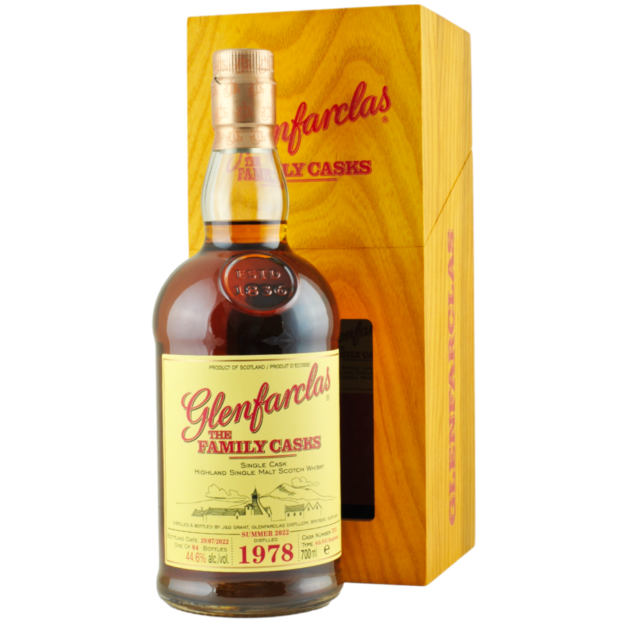 Glenfarclas 1978 Family Casks 44 Years Old 4th Fill Hogshead 700ml