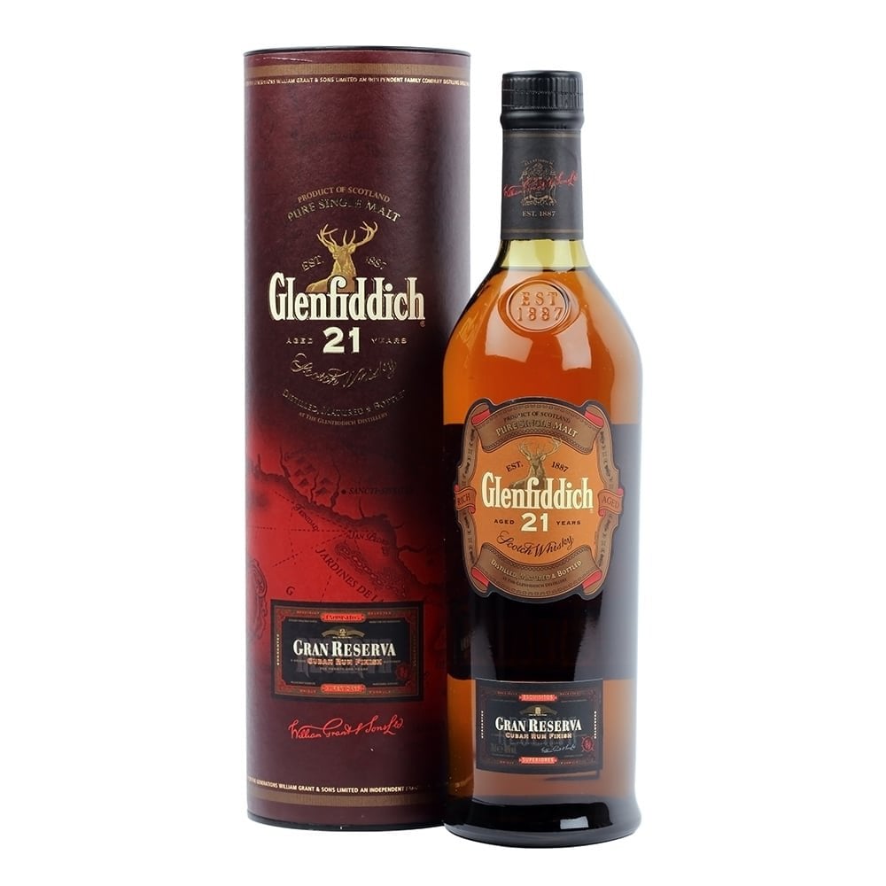Glenfiddich 21 Years Old - Gran Reserva Cuban Rum Finish 700ml