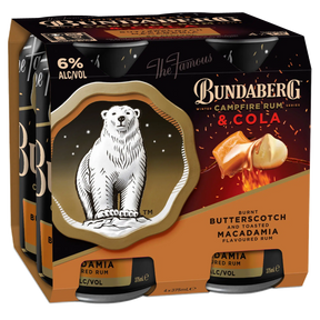 Bundaberg Campfire Rum and Cola Cans Limited Edition 375ml