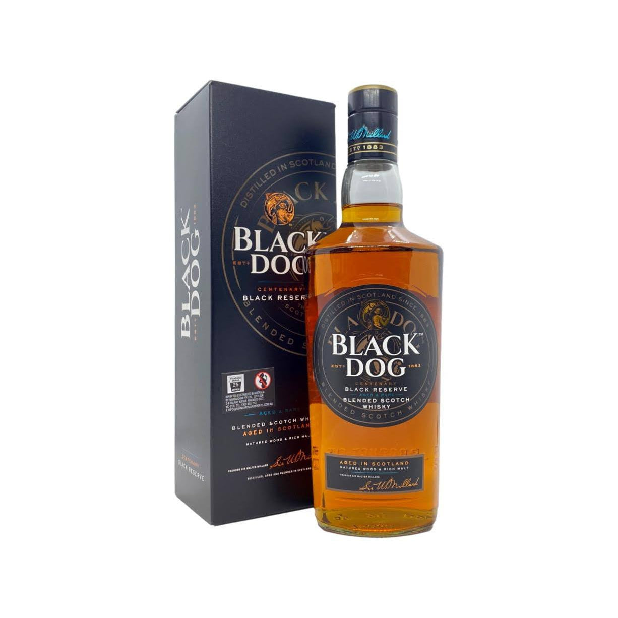 Black Dog Black Reserve Blended Scotch Whisky 750ml