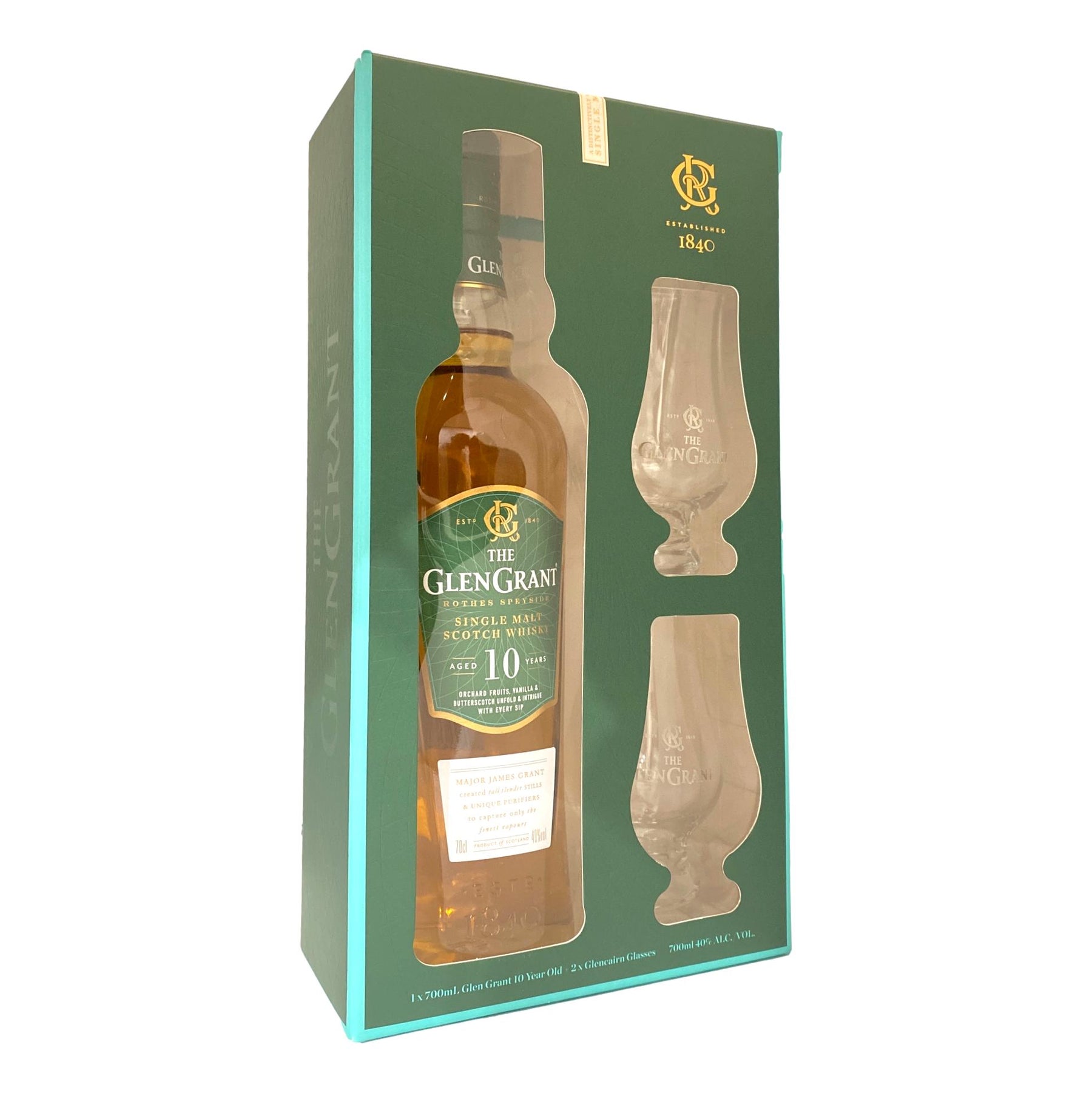 Glen Grant 10 Years Old & 2 Glasses Limited Edition Gift Pack