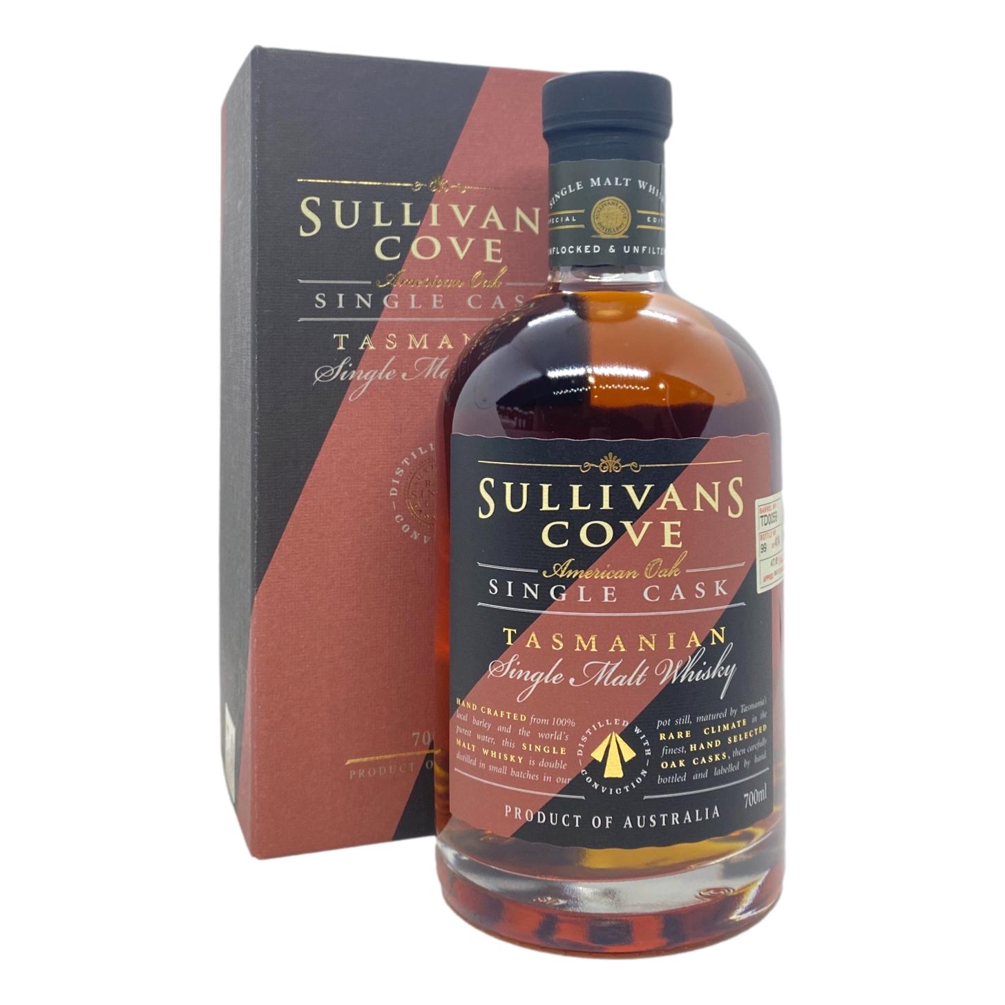 Sullivans Cove Single Cask (TD0307) American Oak Second Fill Single Malt Australian Whisky 700ml