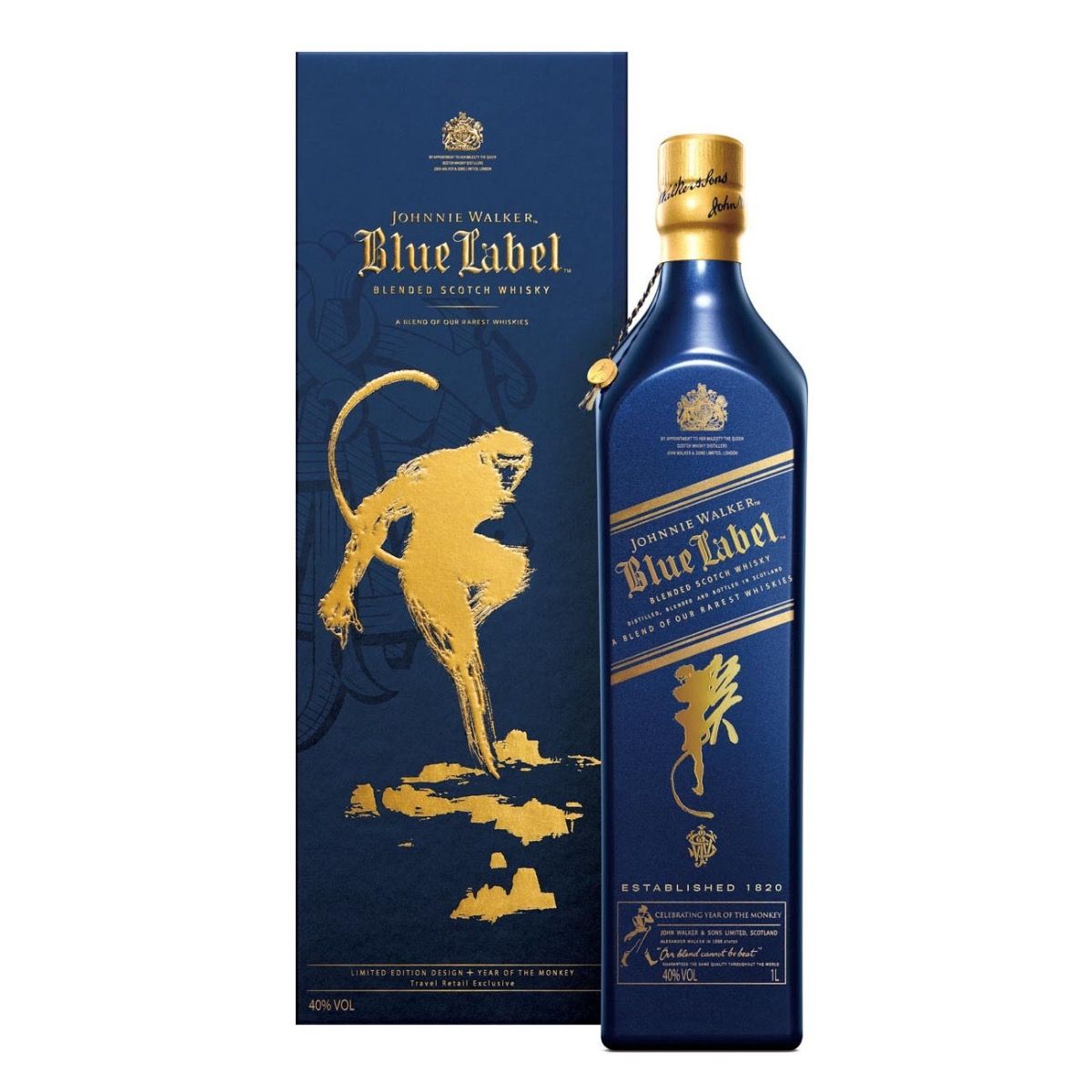 Johnnie Walker Blue Label Year of the Monkey Limited Edition 1L